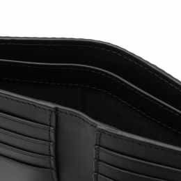 ◆당일◆25SS 실버로고 쉐브론 패턴 엠보싱 반지갑 블랙 C779302X02 1100