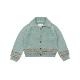 ◆키즈◆키즈 지그재그 가디건 세이지그린 K1220W25 315