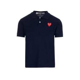 ◆당일◆26SS 레드 와펜 카라 티셔츠 네이비 AX-T006-051-2