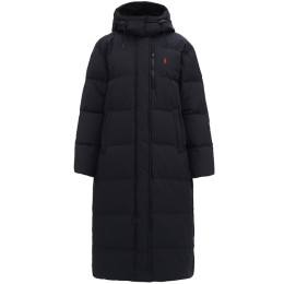 ◆당일◆24FW 레드 포니 자수 롱 패딩 자켓 블랙 211941005 002