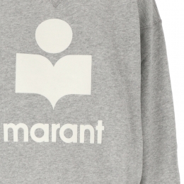 ◆당일◆26SS 모비 MOBY 벨벳 로고 맨투맨 그레이/화이트 SW0003FA A1M07E GYWH