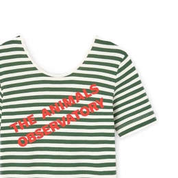 ◆키즈◆키즈 히포 스트라이프 티셔츠 다크가든 S26005 043EV