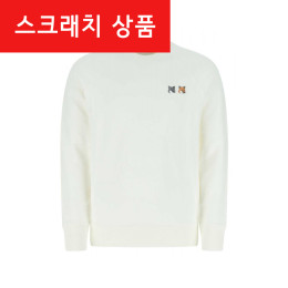 ◆스크래치◆더블 폭스 패치 맨투맨 에쿠르 FM00358KM0002 P700