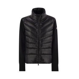 ◆당일◆25FW 로고 패치 니트 믹스 패딩 자켓 블랙 9B000 24 M1131 999