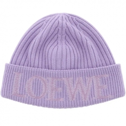 ◆당일◆25SS 로고 자수 울 비니 라일락 F540257X23 6140