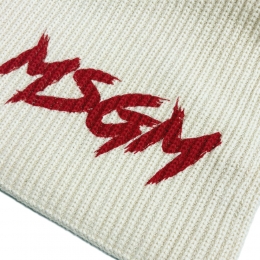 ◆키즈◆키즈 로고 페인팅 니트 머플러 크림 F5MSJUSC092 013