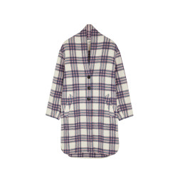 ◆15주년◆가브리엘 GABRIEL 체크 울코트 블루 MA0109 21P064E 30BU