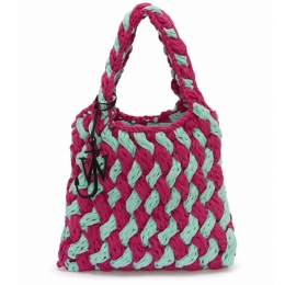 ◆당일◆22SS 닻 키링 앵커 참 니트 쇼퍼백 퍼플민트 HB0461 FA0139 698