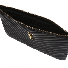 ◆당일◆25FW 금장 모노그램 마틀라세 뉴미듐 클러치백 블랙 559193 CWU01 1000