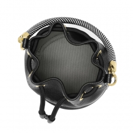 ◆당일◆23FW 음각 로고 로프 탑 핸들 버킷백 블랙 2S3HCR058H03 001