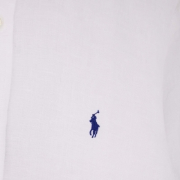 ◆당일◆26SS 포니 자수 슬림핏 린넨 셔츠 화이트 710968915 505