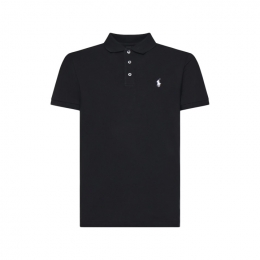 ◆당일◆26SS 포니 자수 커스텀 슬림핏 카라 티셔츠 블랙 710941439 040