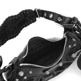 ◆당일◆25FW 르 카골 크러커다일 XS 숄더백 블랙 671309 23EJY 1000