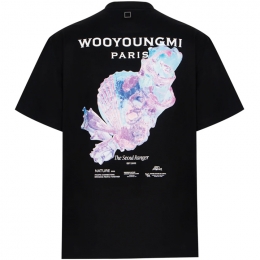 ◆당일◆25SS 3D 코랄 백로고 티셔츠 블랙 W251TS05 708B