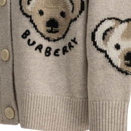 ◆키즈◆25FW 여성 베어 패턴 울 가디건 아이보리 8109387