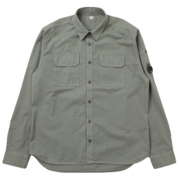 ◆당일◆25SS 렌즈 와펜 롱 슬리브 셔츠 그레이 18CMSH140A 110143G 935