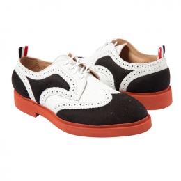 ◆11주년◆패디드 누벅 윙 브로그 블랙/화이트 MFD280APM412