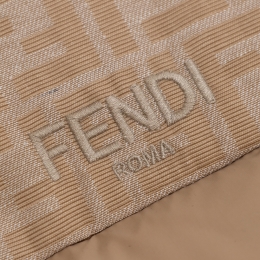 ◆키즈◆키즈 FF 로고 자수 패딩 조끼 베이지 JUA266 AS56 F1P2N