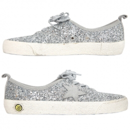 ◆12주년◆키즈 캘리포니아 스니커즈 실버 글리터 G31KS343 A9