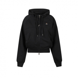 ◆당일◆25FW ORB 로고 크롭 나그랑 후드집업 블랙 1I010012 J006O N401