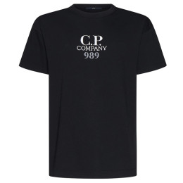 ◆당일◆24SS 로고 자수 티셔츠 블랙 16CMTS231A 005697G 999