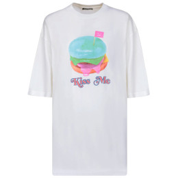 ◆당일◆23SS 버거 프린트 로고 티셔츠 옵틱화이트 CL0176 183