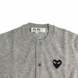 ◆당일◆26SS 블랙 하트 와펜 패치 가디건 그레이 AX-N023-051-2