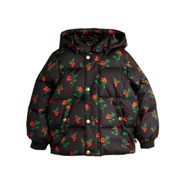 ◆키즈◆키즈 링곤베리 패턴 후드 푸퍼 자켓 블랙 25710112 99