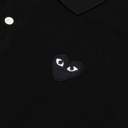 ◆당일◆26SS 블랙 하트 와펜 카라 티셔츠 블랙 AX-T066-051-1