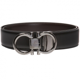 ◆당일◆25FW 더블 간치니 양면 유광 벨트 블랙/브라운 67-9938 0694531