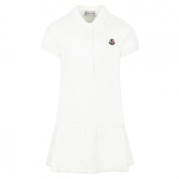 ◆키즈◆25SS 여성 로고 패치 폴로 원피스 화이트 8I000 14 89AL2 034
