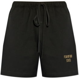 ◆당일◆25SS 에센셜 로고 사커 기모 숏팬츠 블랙 160BT242000F BLACK