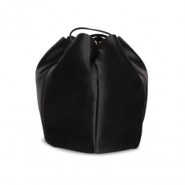 26SS 삼각로고 새틴 미니 버킷백 블랙 1BE103 AC4 F0002