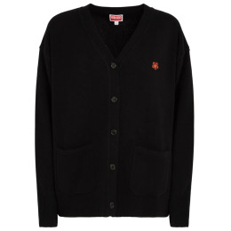 ◆당일◆22FW 여성 보크 플라워 로고 자수 브이넥 울 가디건 블랙 2CA342 3LC 99