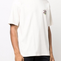 ◆당일◆22SS 그래이프 슬로건 프린트 티셔츠 크림 TS114 CREAM