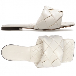 ◆당일◆25SS 인트레치아토 리도 플랫 샌들 아이보리 608853 VBSS0 9031