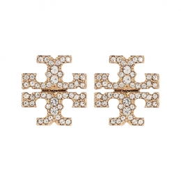 ◆당일◆26SS 키라 페이브 스터드 이어링 골드/크리스탈 158535 783