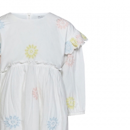 ◆키즈◆23SS 여성 플라워 자수 롱 원피스 화이트 TS1B40 Z1142 101EM