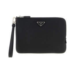 ◆당일◆26SS 삼각로고 사피아노 클러치백 블랙 2NH024 PN9 F0002