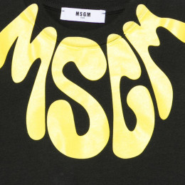 키즈 브러쉬 로고 프린팅 반팔 티셔츠 워시드블랙 S6MSJUTH222 MS040