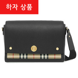 ◆하자◆빈티지 체크 노트 크로스백 블랙 8021110