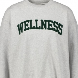 ◆당일◆22FW 웰니스 로고 기모 맨투맨 헤더그레이 CR623GH