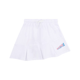 키즈 팝 로고 피케 비대칭 스커트 화이트 S6MSJGSK223 001