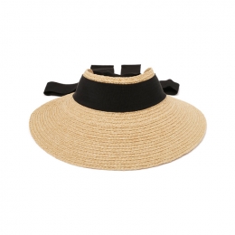 ◆당일◆26SS 사비나 라피아 바이저햇 네추럴/블랙 HAT51251 SABINA NATURAL BLACK