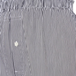 ◆당일◆25FW 시그니처 백 스티치 로고 스트라이프 숏 팬츠 블랙/그레이 S50MU0071 STZ130 961