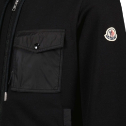 ◆당일◆25FW 로고 패치 원 포켓 후드집업 블랙 8G000 72 89A8F 999