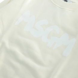 ◆키즈◆25FW 여성 화이트 로고 프린트 맨투맨 아이보리 F5MSJUSW016 013