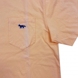 ◆스크래치◆블루 폭스 패치 포켓 티셔츠 피치 IM00110KJ0008 P612