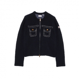 ◆당일◆25FW 로고 패치 믹스 경량 패딩자켓 네이비 9B000 05 M7104 742