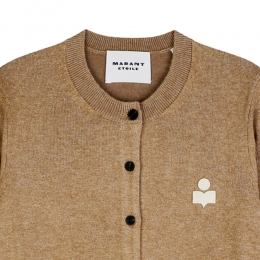 ◆당일◆25FW 모나 MONA 스몰 로고 가디건 카멜 CA0115FA C1L17E 50CM
